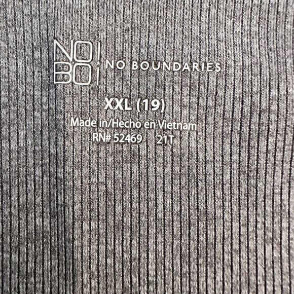 No Boundaries ~ Gray Ribbed Cami Top ~ size XXL - Picture 4 of 6